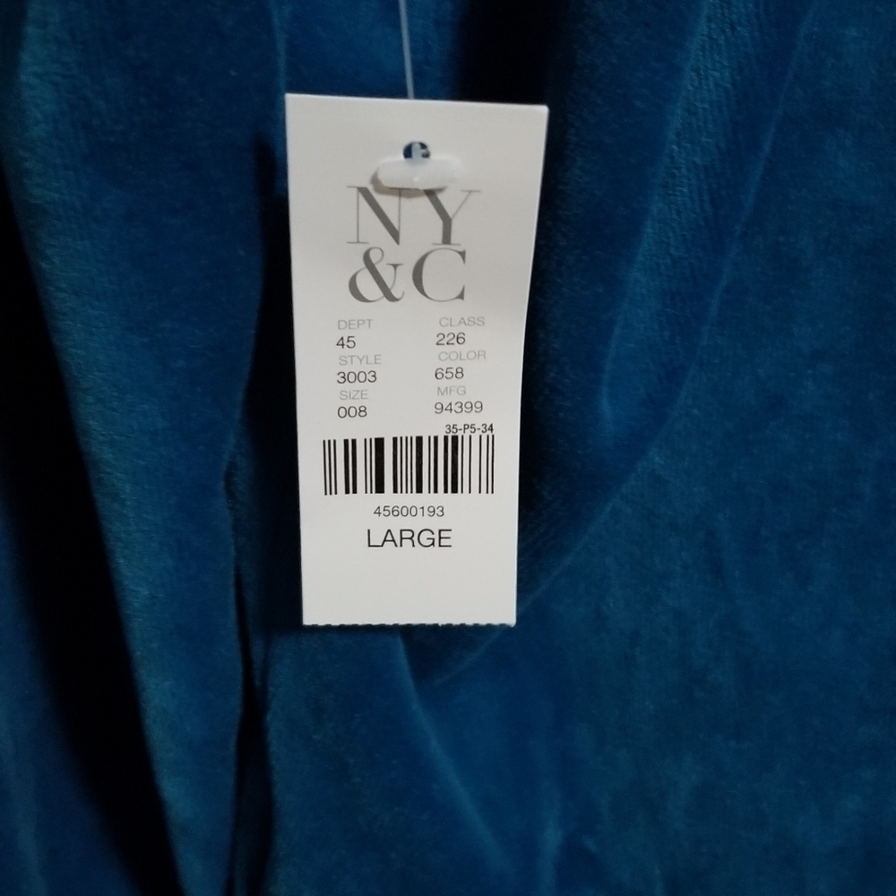 New York & Company Hooded velour zip-front jacket - Picture 3 of 8